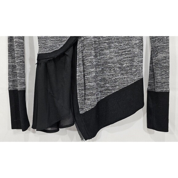 Anthropologie Meadow Rue Womens Cardigan Asymmetric Fairy Grunge Sweater Gray S - Picture 7 of 16